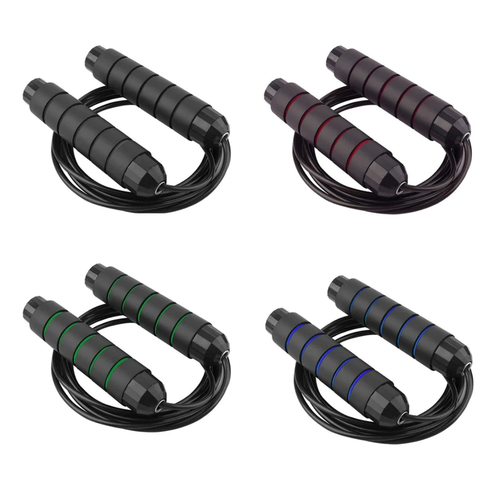 Speed Jump Rope with Steel Wire Cable and Foam Handles