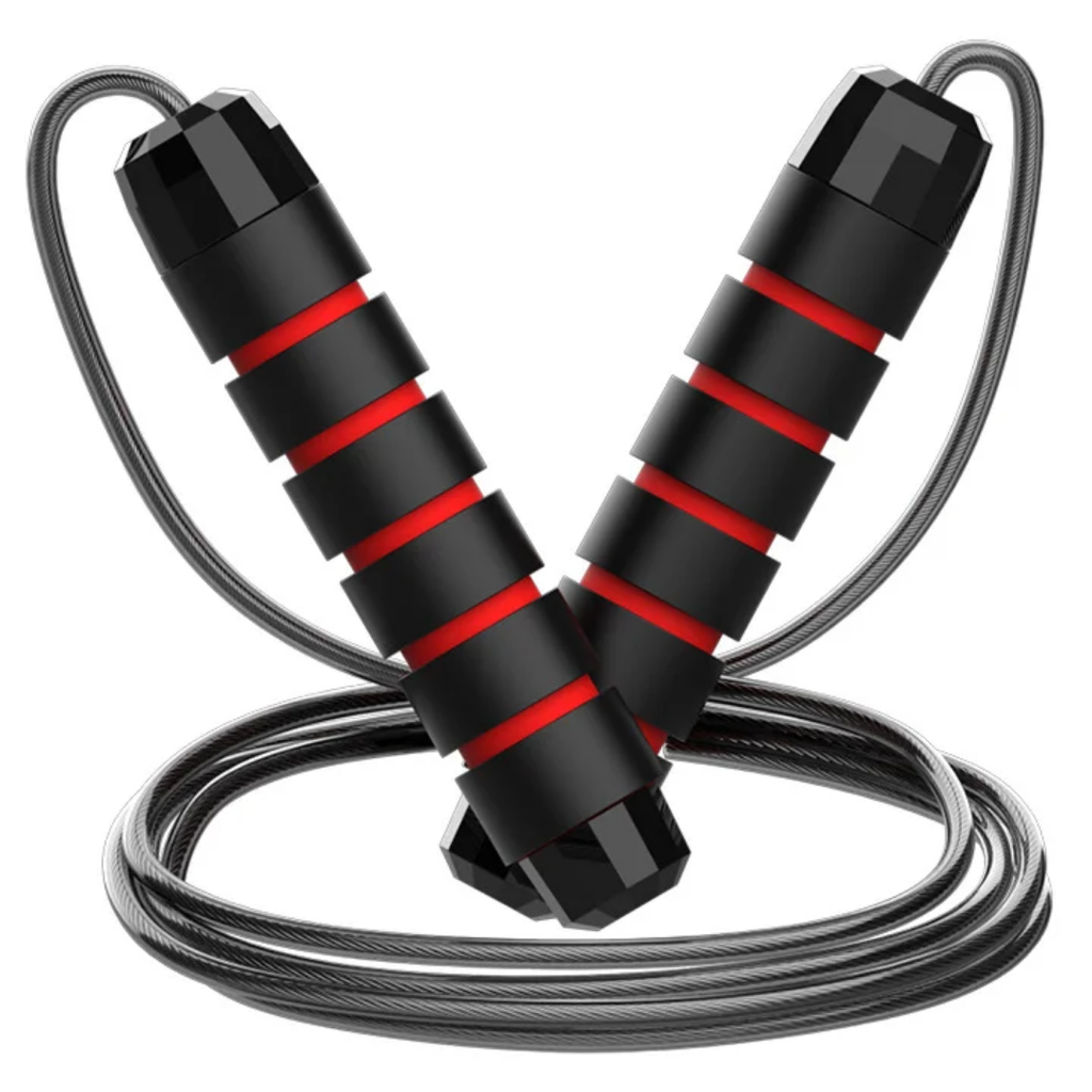 Speed Jump Rope with Steel Wire Cable and Foam Handles