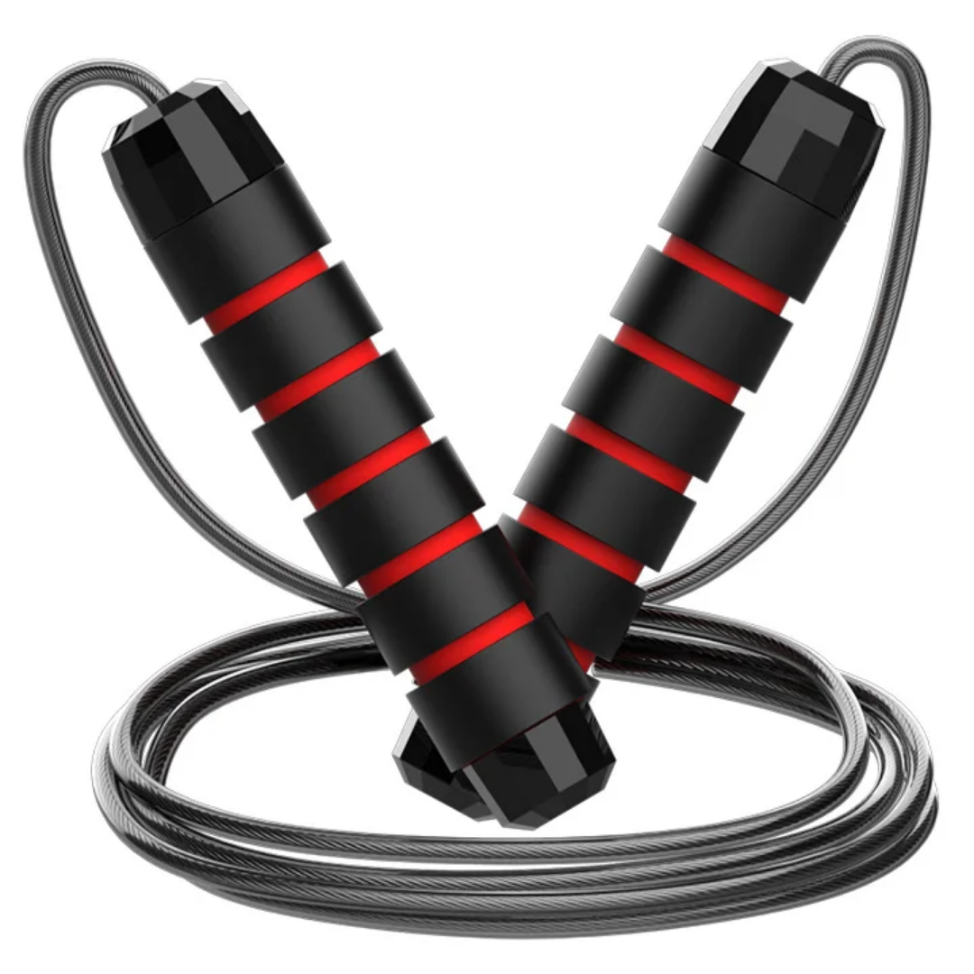 Speed Jump Rope with Steel Wire Cable and Foam Handles