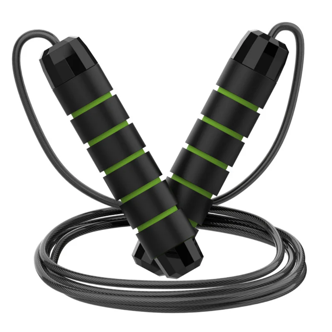 Speed Jump Rope with Steel Wire Cable and Foam Handles