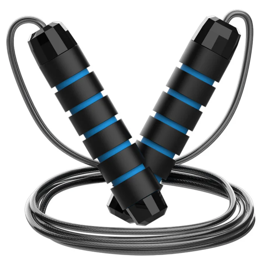Speed Jump Rope with Steel Wire Cable and Foam Handles