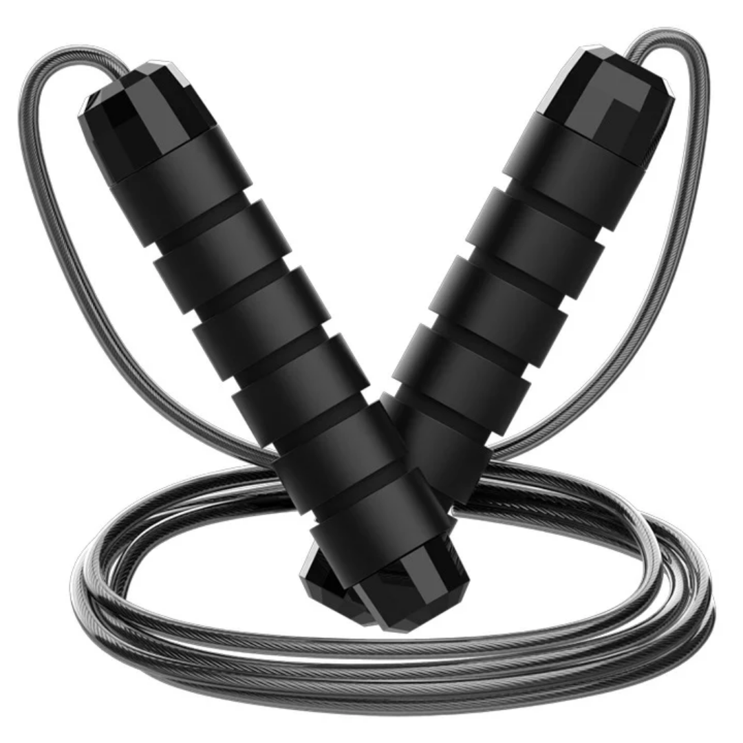 Speed Jump Rope with Steel Wire Cable and Foam Handles