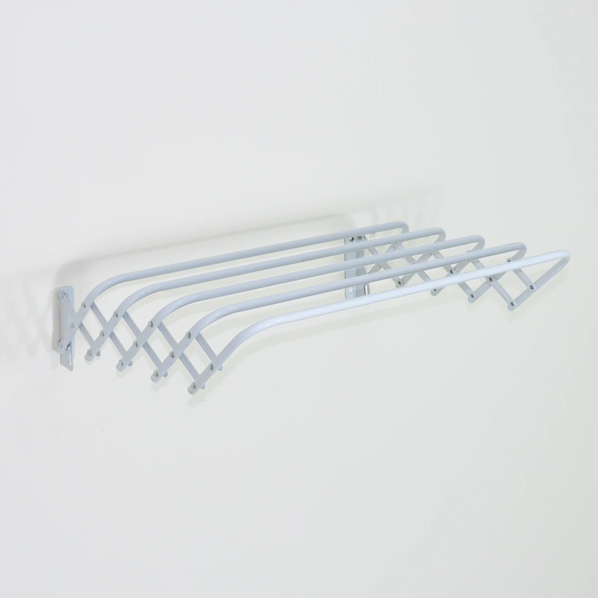 Wall-Mounted Clothes Drying Rack, Foldable Steel Tubes