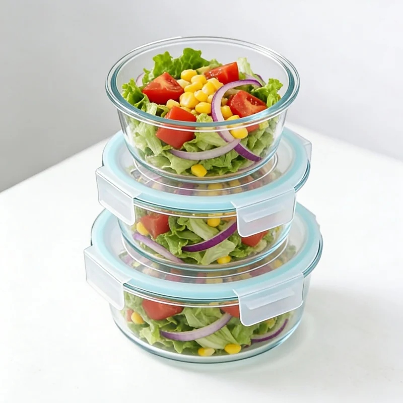 3 Piece Glass Food Storage