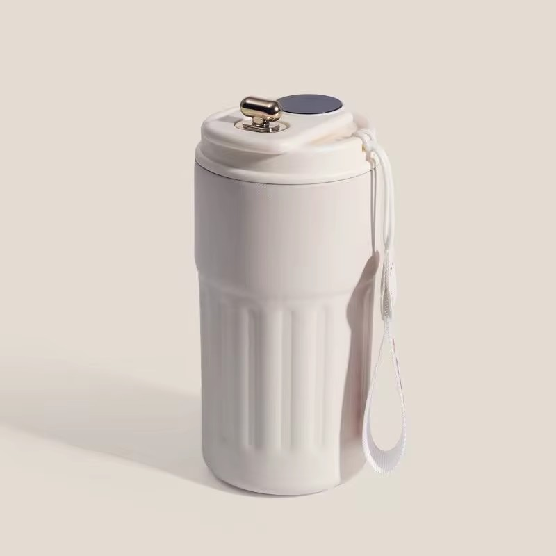 450ml Smart LED Temperature Display Tumbler 316 Stainless Steel Vacuum Insulated Coffee Mug Leakproof Travel Cup
