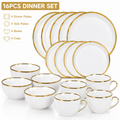 16pcs Dinner set- Gold