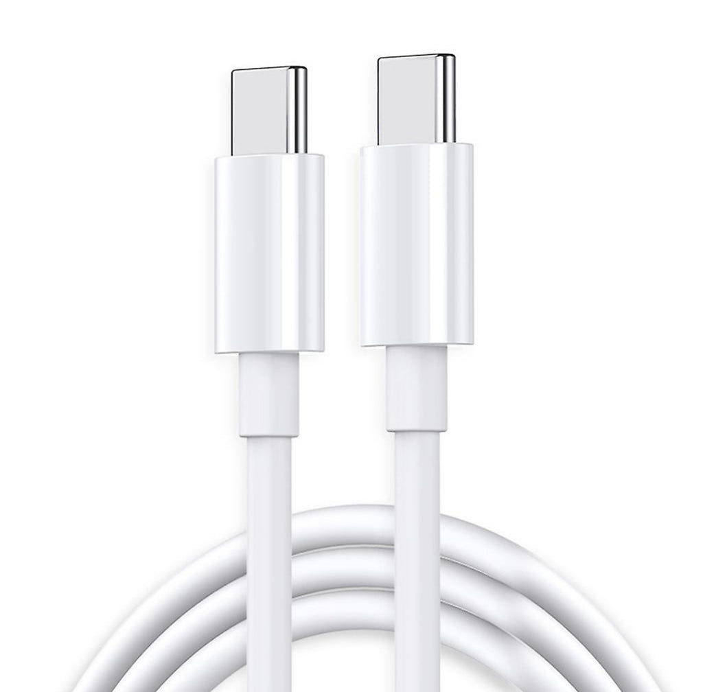 White 2m Ultra Fast Charging Durable Type-C To Type-C Charging Cable
