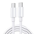 White 2m Ultra Fast Charging Durable Type-C To Type-C Charging Cable