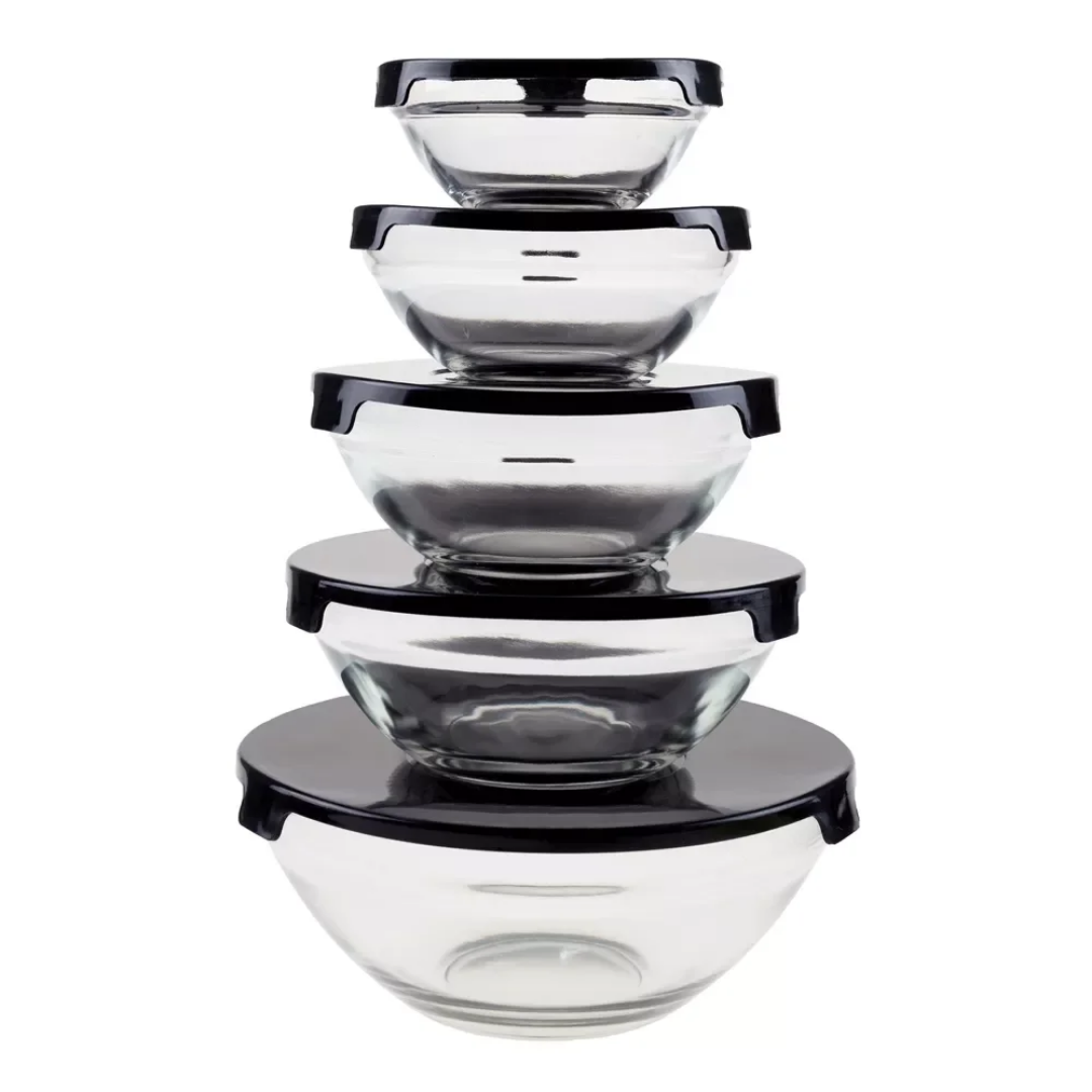 5Pcs Set Glas Bowls for Storage