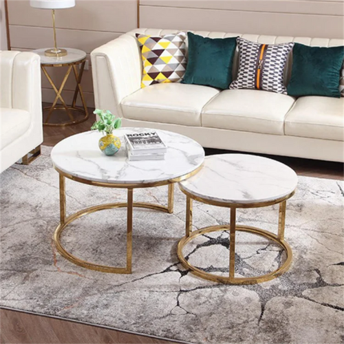 2in1 White and Gold Coffee Table