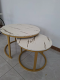 2in1 White and Gold Coffee Table