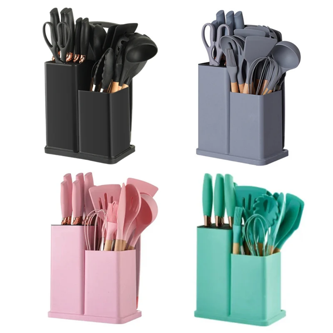 19 Pieces Household Kitchen Multi-function Silicone Set