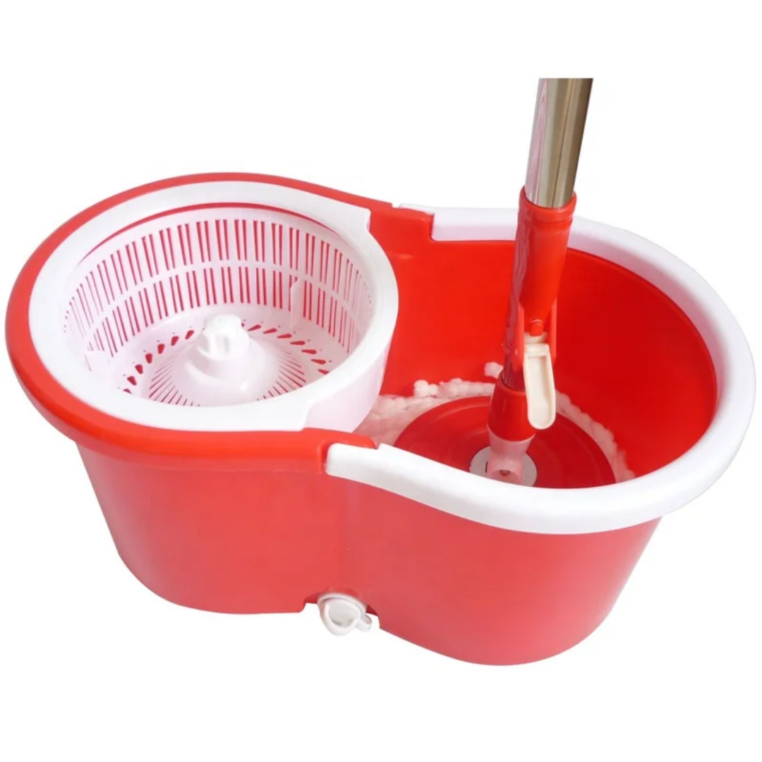 Rotating 360 Spin Mop And Plastic Bucket Set