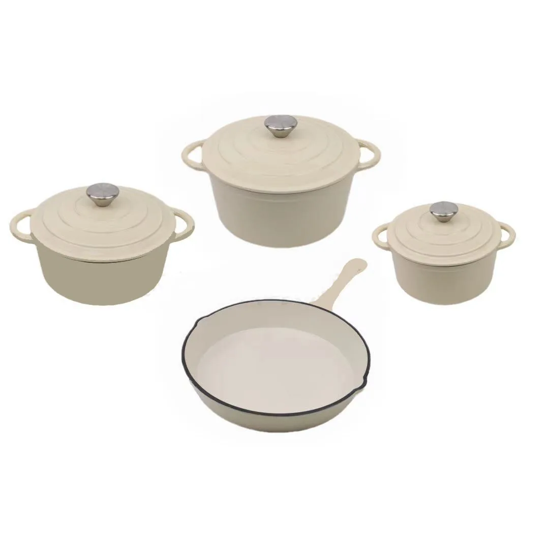 7 Pcs Cast Iron Cookware