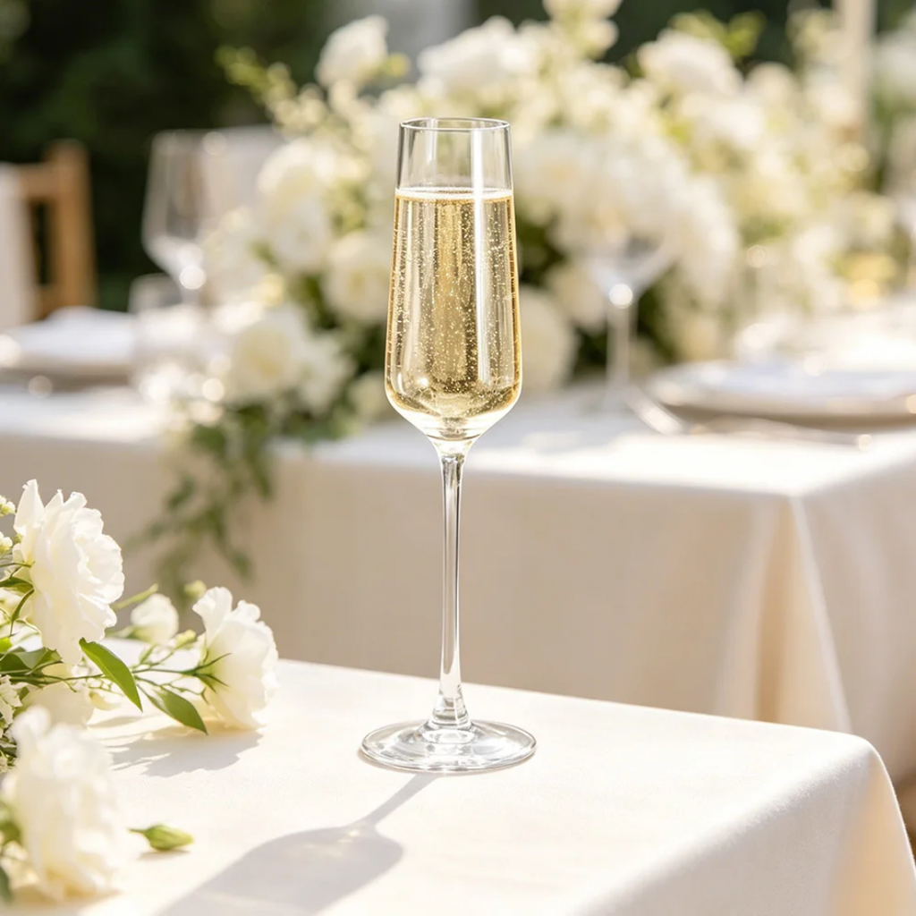 6 Champagne glasses