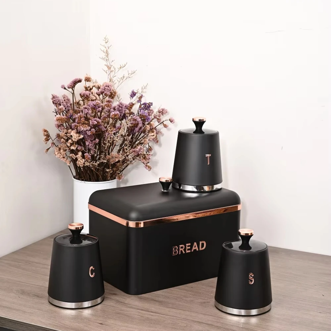 Bread Bin with 3 Canisters