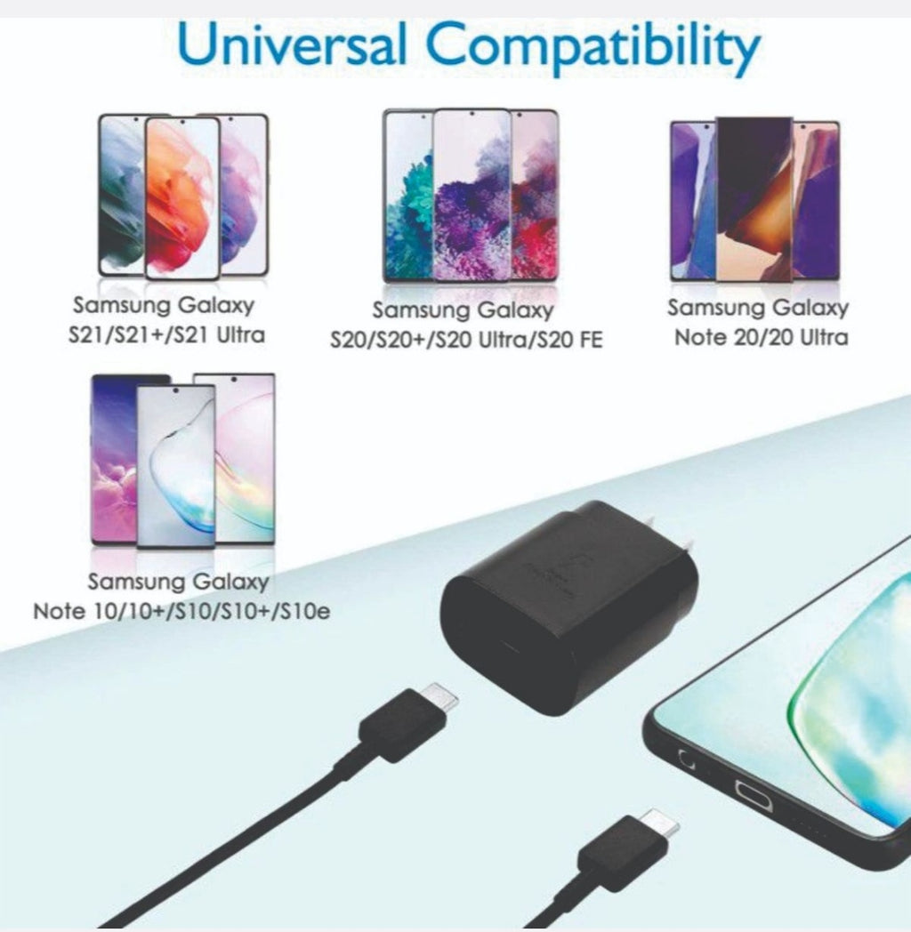 Super Fast 45W Charging Wall Charger & Type C to Type C Cable