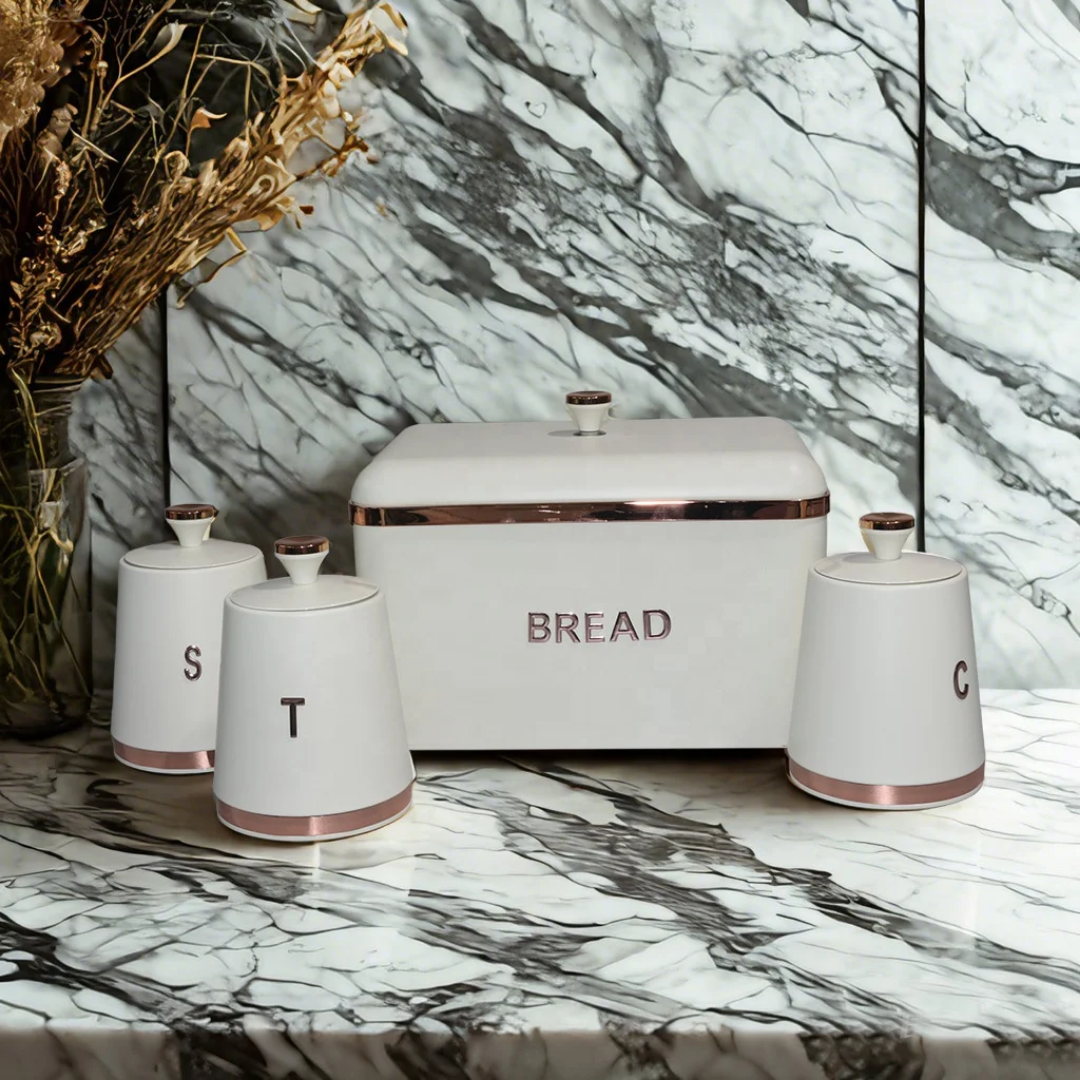 Bread Bin with 3 Canisters